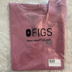 Figs S Chalk Pink Catarina Scrub top